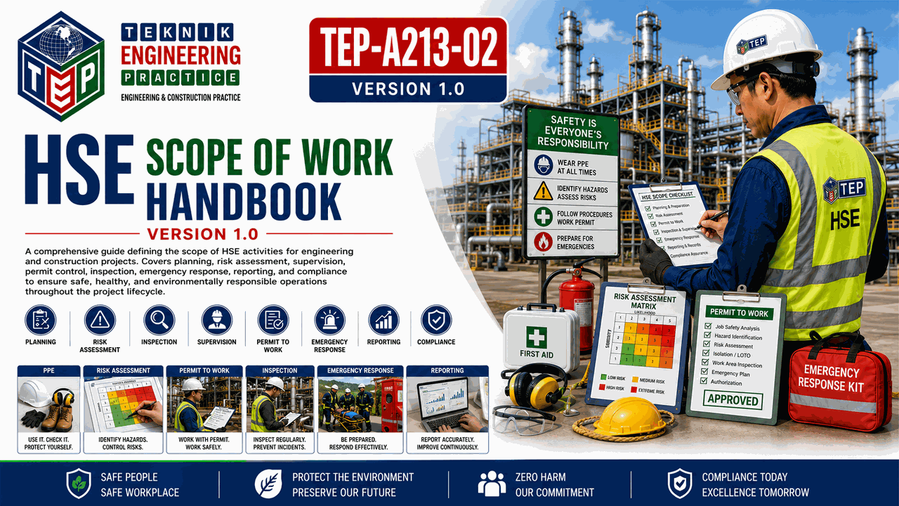 Thumbnail for TEP-A213-02 HSE SCOPE OF WORK HANDBOOK VERSION 1.0